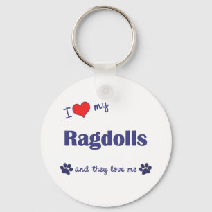 Llavero Amo Mis Ragdolls (Múltiples Gatos)