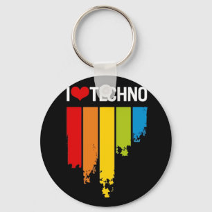 Llavero Amo música del techno