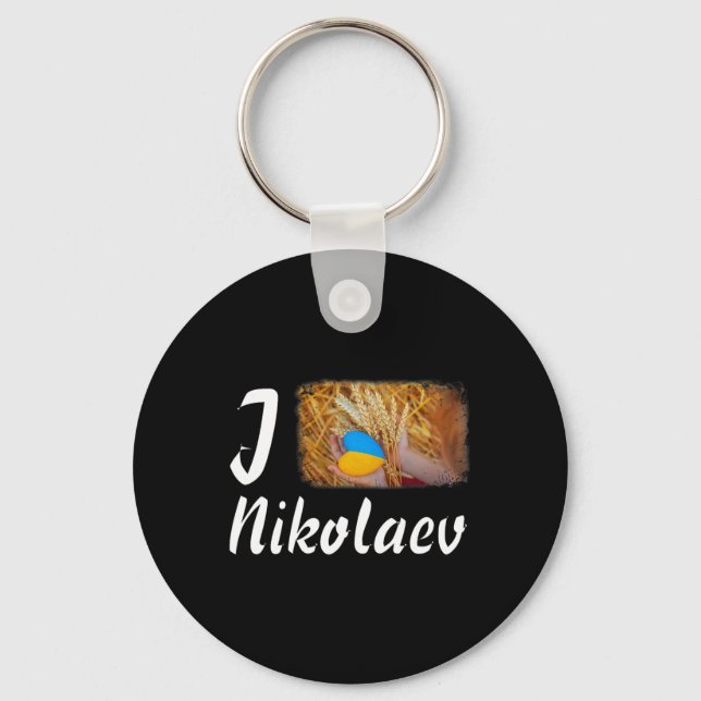 Llavero Amo Nikolaev Ucrania Poder Símbolo de la Bandera U (Anverso)