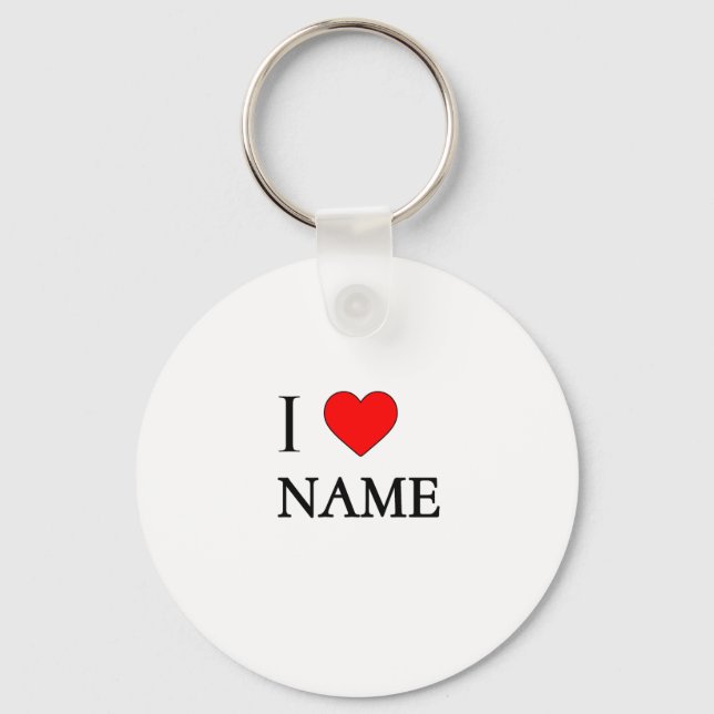 Llavero Amo nombre (personalizable) (Anverso)