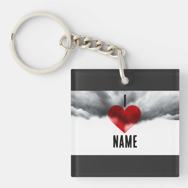 Llavero Amo Nombre Personalizado (Frente)