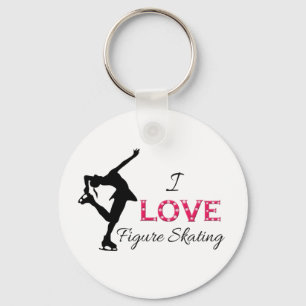 Llavero AMO patinaje artístico, los copos de nieve y