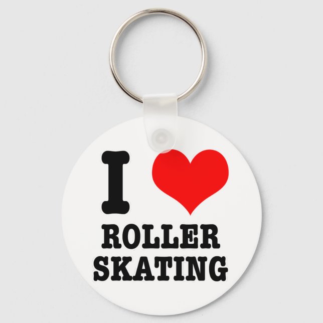 LLAVERO AMO PATINAR SOBRE RUEDAS (Anverso)