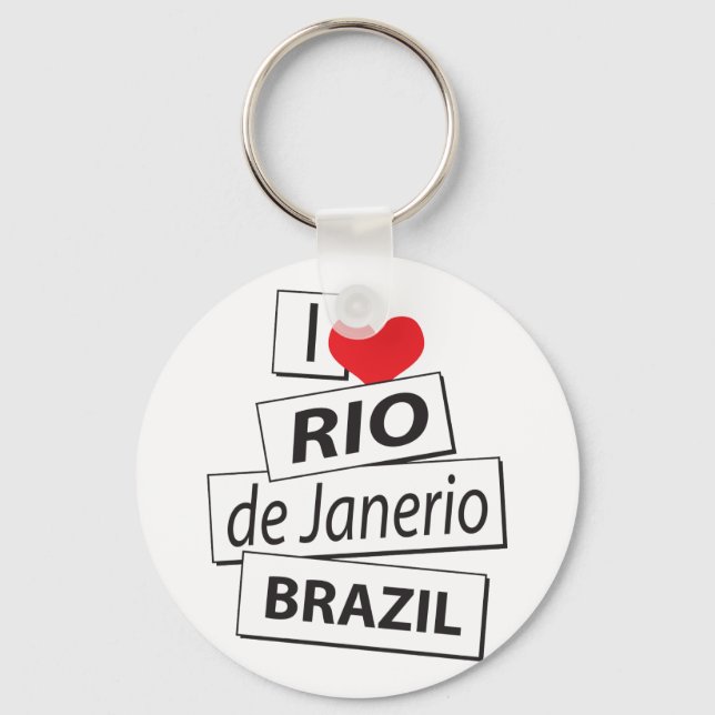 Llavero Amo Río de Janeiro Brasil (Anverso)