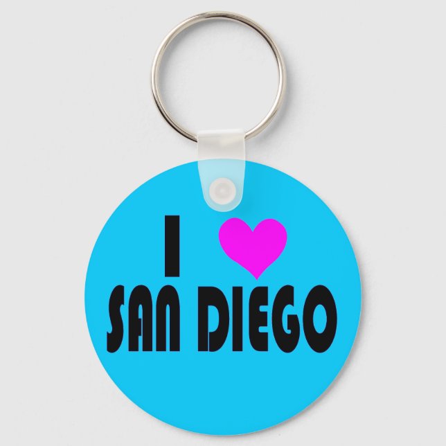 Llavero Amo San Diego California EE.UU. keychain (Anverso)