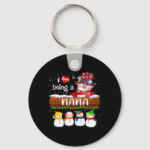 Llavero Amo ser una Nana Muñeco de nieve Divertido Feliz N