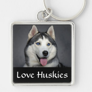 Llavero Amo Siberian Husky Perro Portátil Keychain