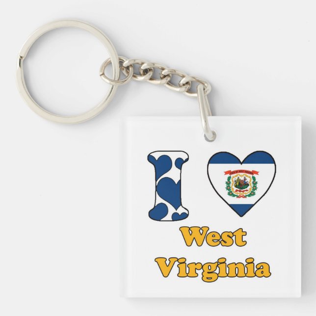 Llavero Amo Virginia Occidental (Frente)