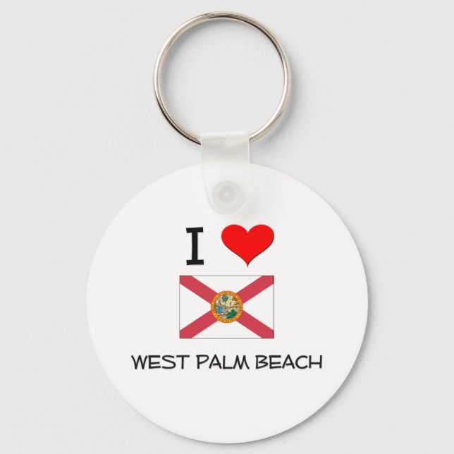 Llavero Amo WEST PALM BEACH Florida (Anverso)