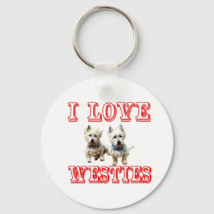 Llavero Amo Westies Keychain.