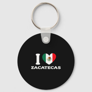 Llavero Amo zacatecas corazón México bandera 