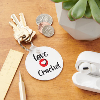 Llavero amor 2 crochet