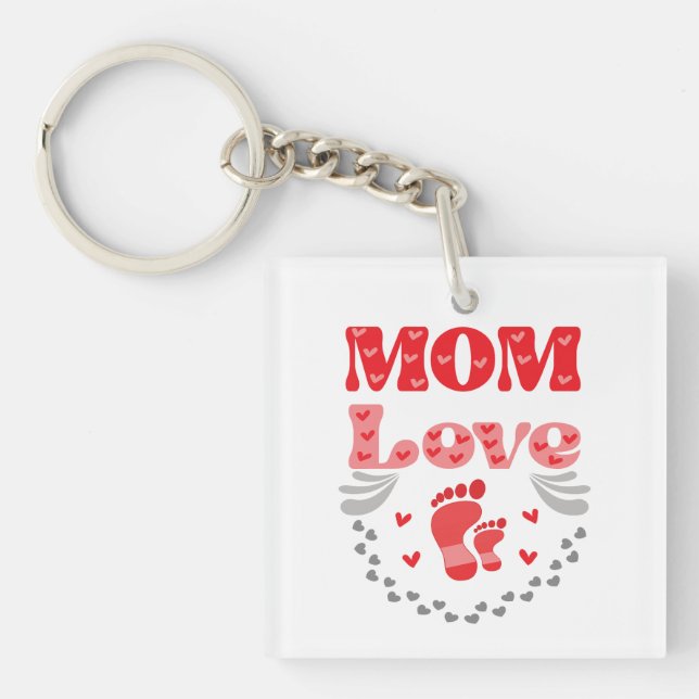 Llavero Amor a mamá de los cuttos (Frente)