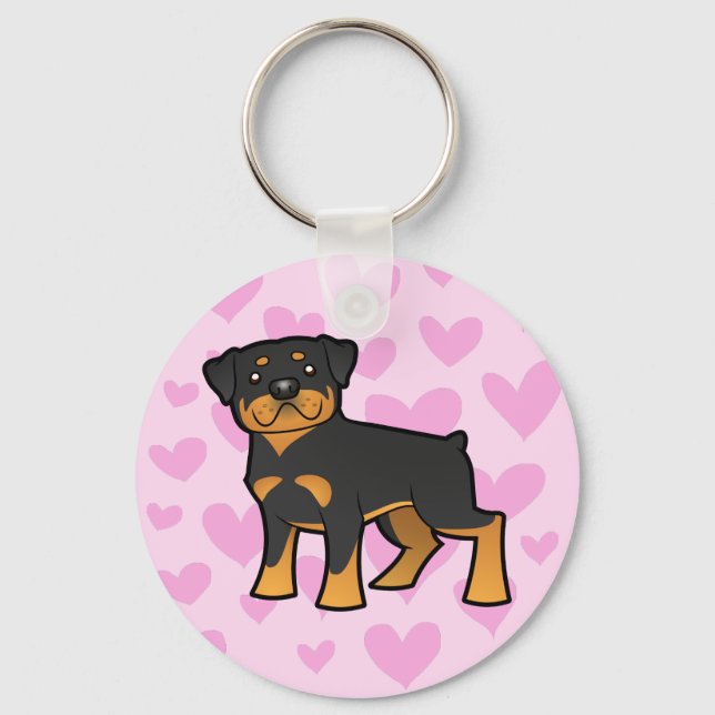 Llavero Amor a Rottweiler (Anverso)