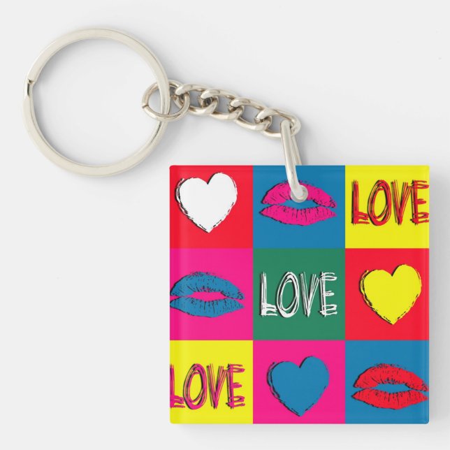 Llavero Amor al arte pop (Frente)