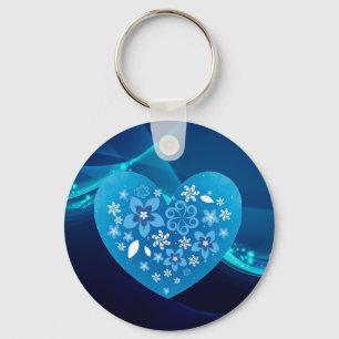 Llavero Amor al corazón azul