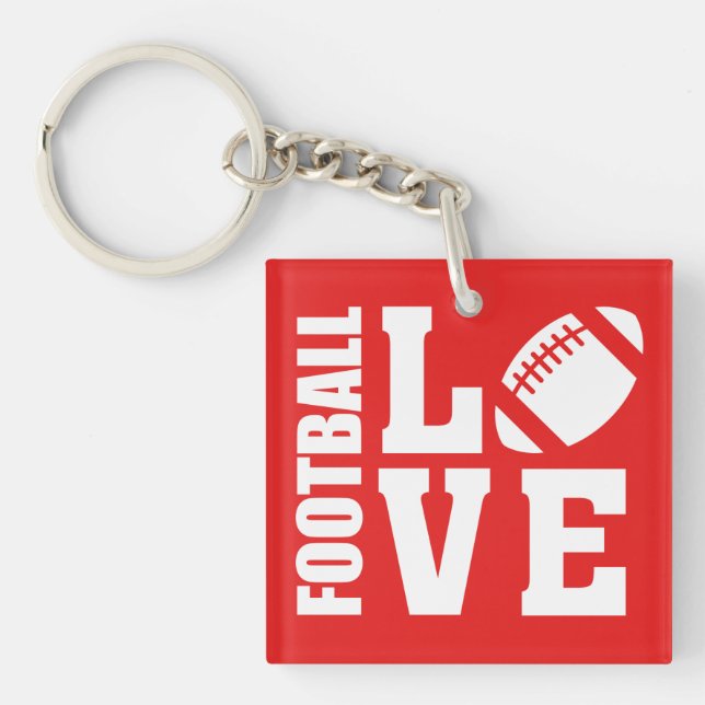 Llavero Amor al fútbol americano (Frente)