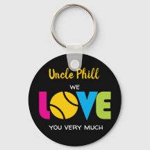 Amor al tenis, personalizado de texto Cadena de cl