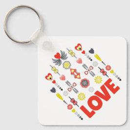 Llavero AMOR Aniversario Minimalista lindo