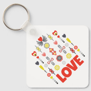 Llavero AMOR Aniversario Minimalista lindo