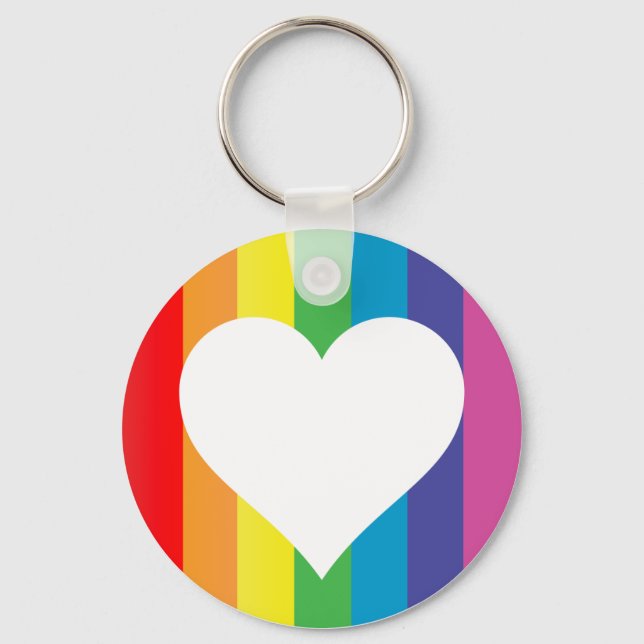 Llavero amor arcoiris. (Anverso)