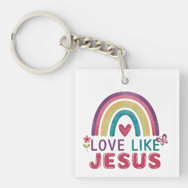 Llavero Amor Como Jesús, Fe Inspirada, (Frente)