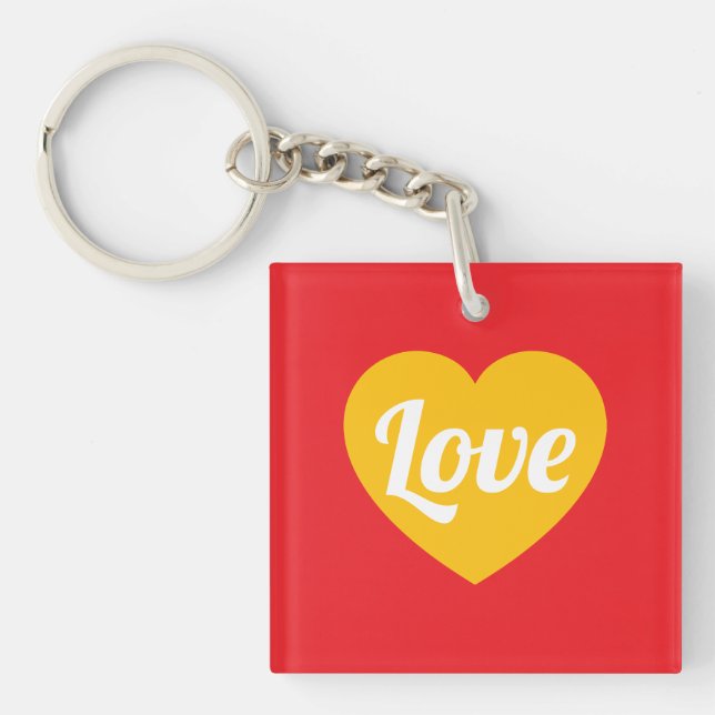 Llavero Amor,corazón,personalizado (Frente)