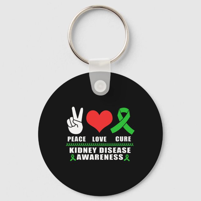 Llavero Amor Curar Enfermedad Renal Conciencia (Anverso)