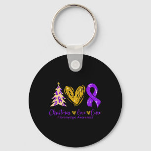 Llavero Amor Cure Cinta púrpura Fibromialgia Conciencia 1