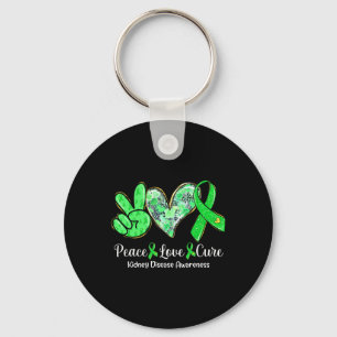 Llavero Amor Cure Cure Cinta Verde Enfermedad renal Sensib