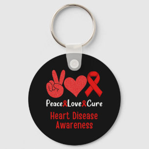 Llavero Amor Cure Heart Disease Awareness Mes Mujeres