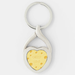 Llavero "Amor cursi" Corazón de queso personalizable adora
