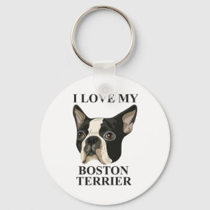 Llavero Amor de Boston Terrier