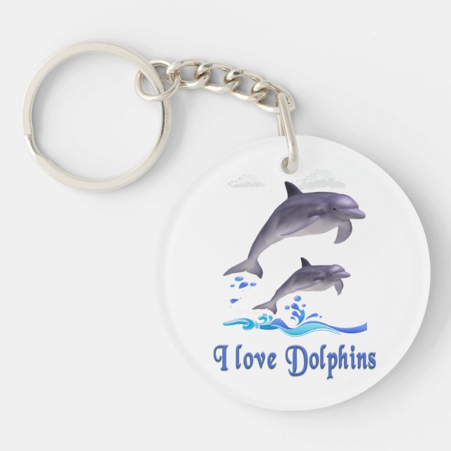 Llavero Amor de delfines (Frente)