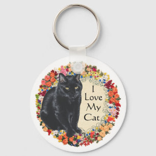 Llavero Amor de Gato Negro
