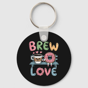 Llavero Amor de infusión Taza de café reconfortante Donut 