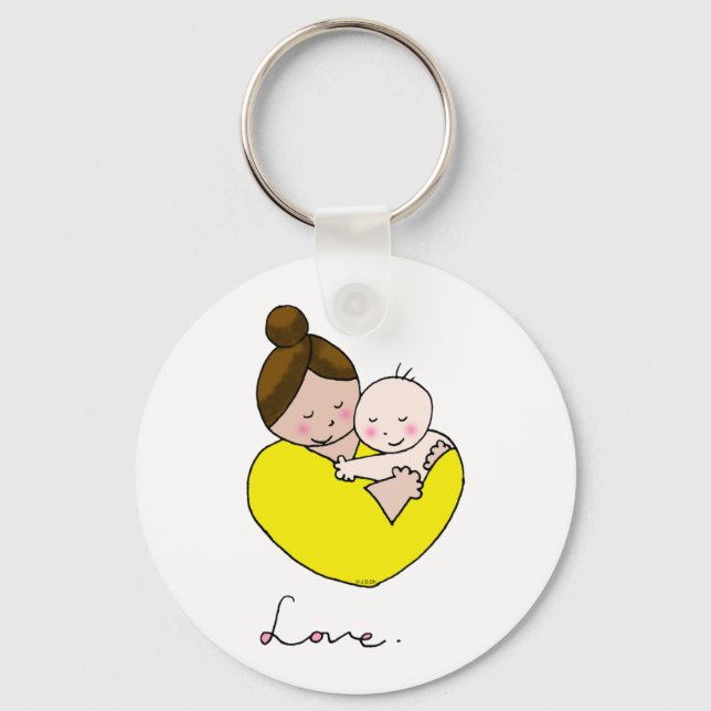 Llavero amor de mamá y bebé (Anverso)