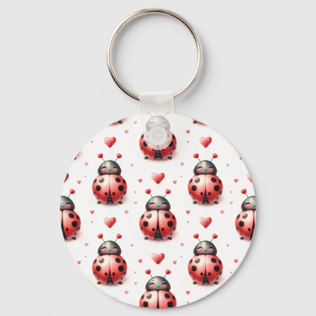 Llavero Amor de Mariquita (personalizado) (Anverso)