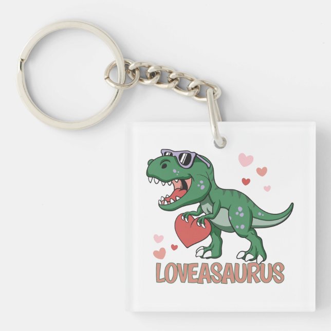 Llavero Amor de San Valentínasaurio (Frente)