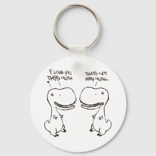 Llavero Amor de T-rex