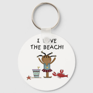 Llavero Amor del chica I la playa