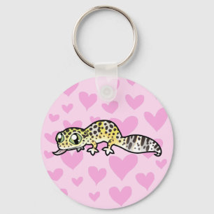 Llavero Amor del Gecko del leopardo