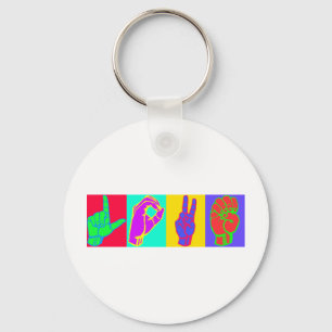 Llavero AMOR del lenguaje de signos