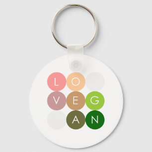 Llavero Amor del punto del vegano