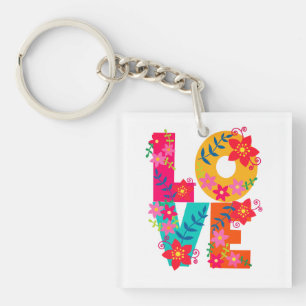 Llavero Amor en arco iris