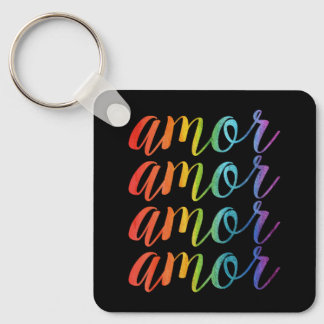 Llavero Amor en Arcoíris