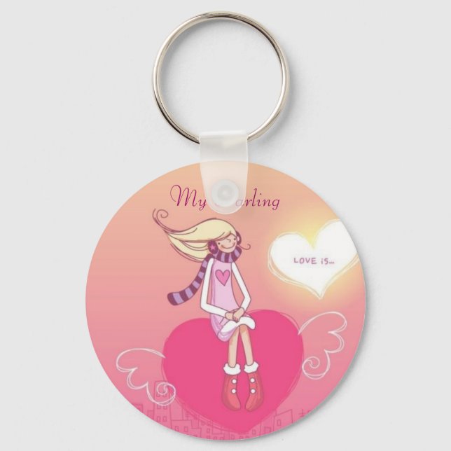 Llavero Amor en el aire - Mi Darling (Lady Keychain) (Anverso)