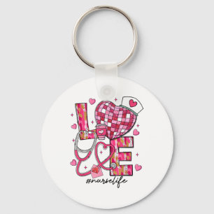 Llavero Amor Enfermera Día de San Valentín De Vida Scrub R