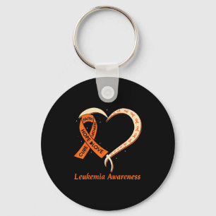Llavero Amor Esperanza Apoyo Leucemia Naranja de Concienci