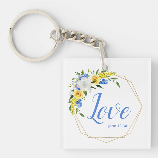Llavero Amor Floral (Frente)